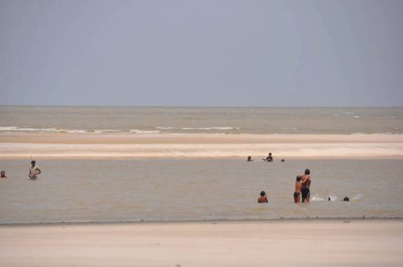 Praia de Barra Velha, na Ilha de Marajó - PA